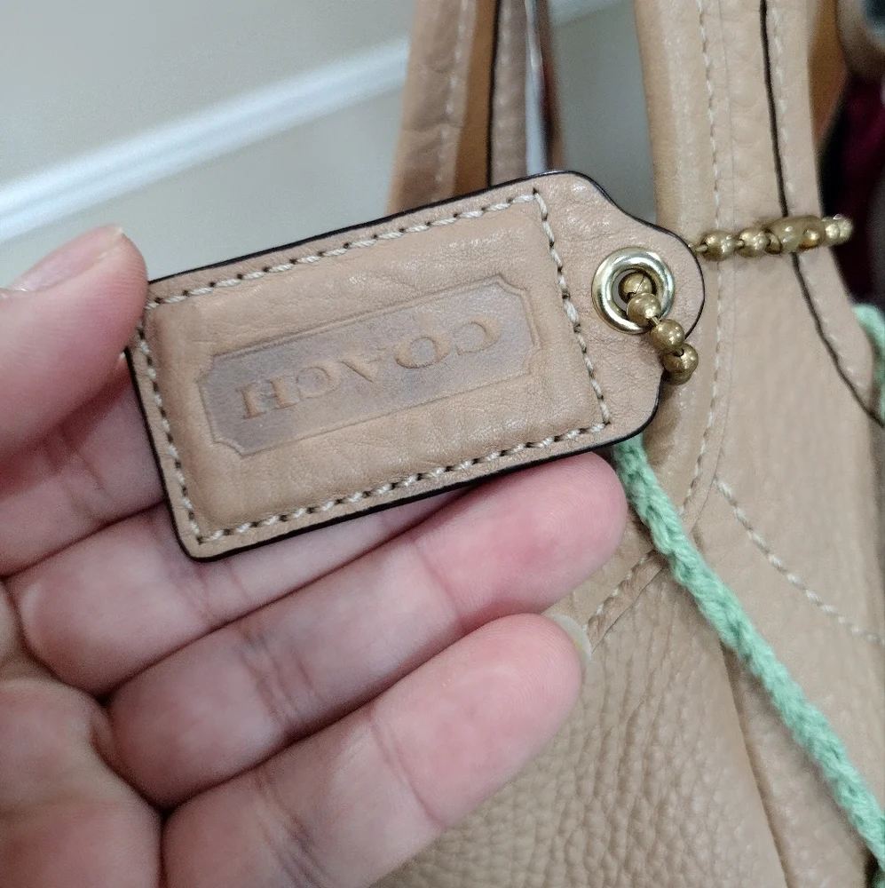 COACH Legacy Pebble Leather Ergo Tote